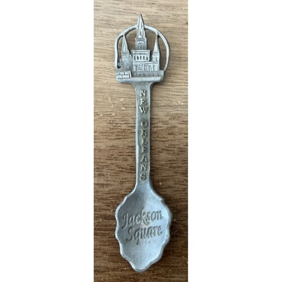 Other - Vintage Collectible Pewter Jackson Square New Orleans Souvenir Spoon. Vintage co